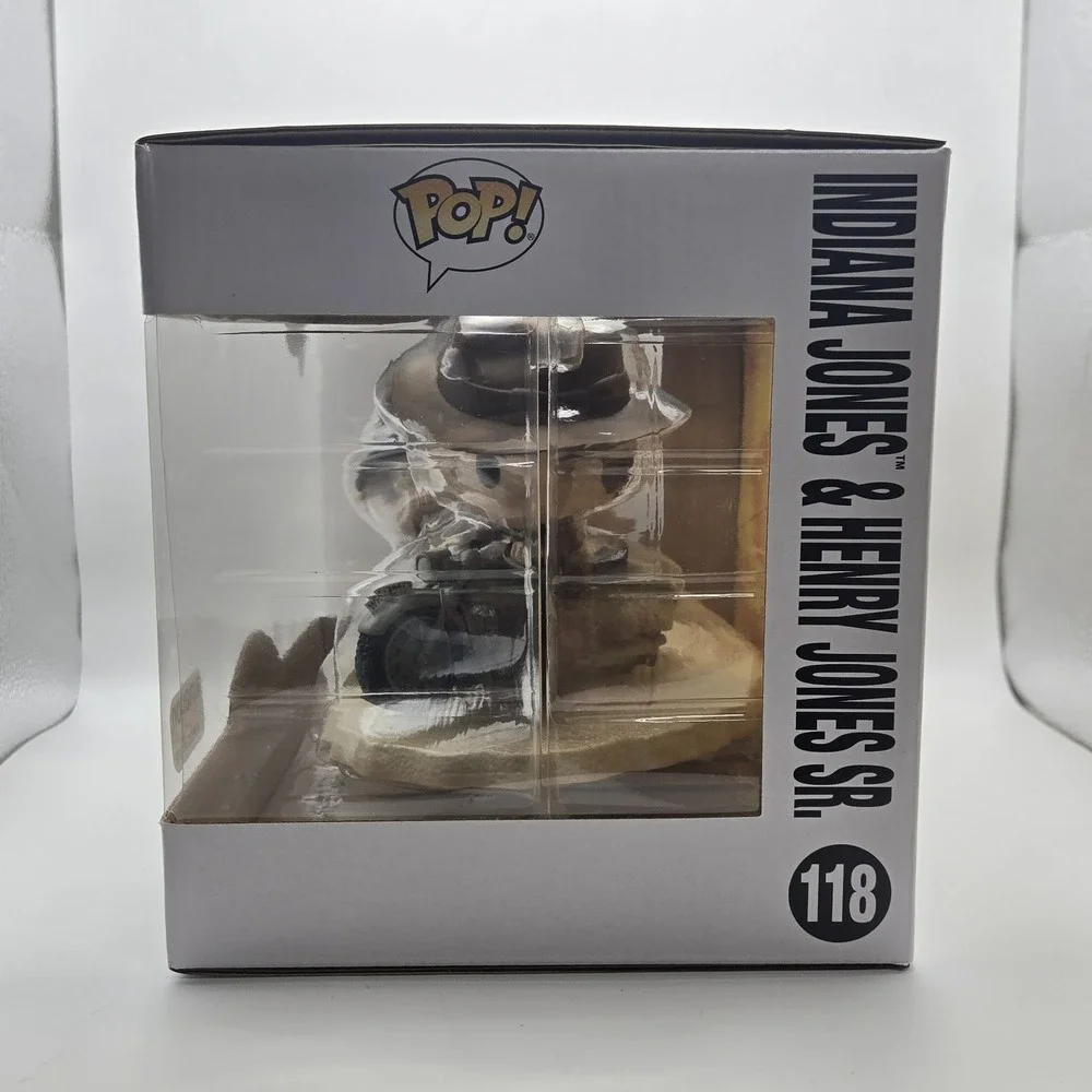 Funko Pop Indiana Jones & Henry Jones Sr #118 Amazon Exclusive Movie Moments